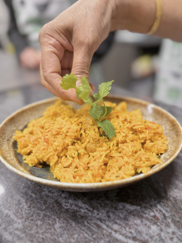 Indiai főzőkurzus; szójahúsos biryani